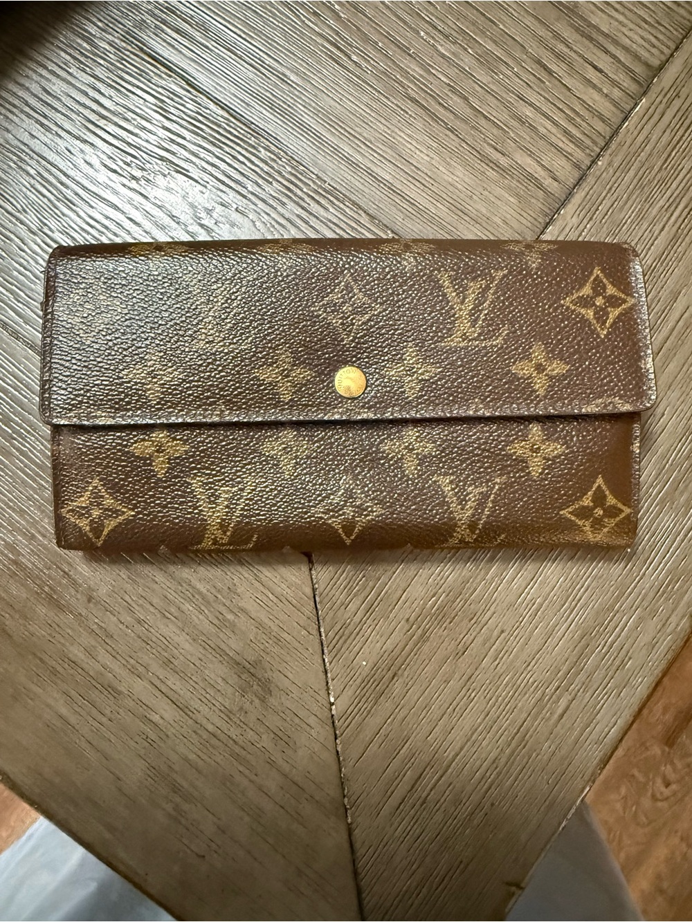 Louis Vuitton Monogram Canvas Snap Continental Wallet - Brown/Gold